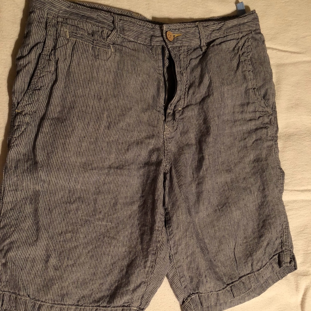 Tommy Bahama RELAX Blue/White Linen Shorts